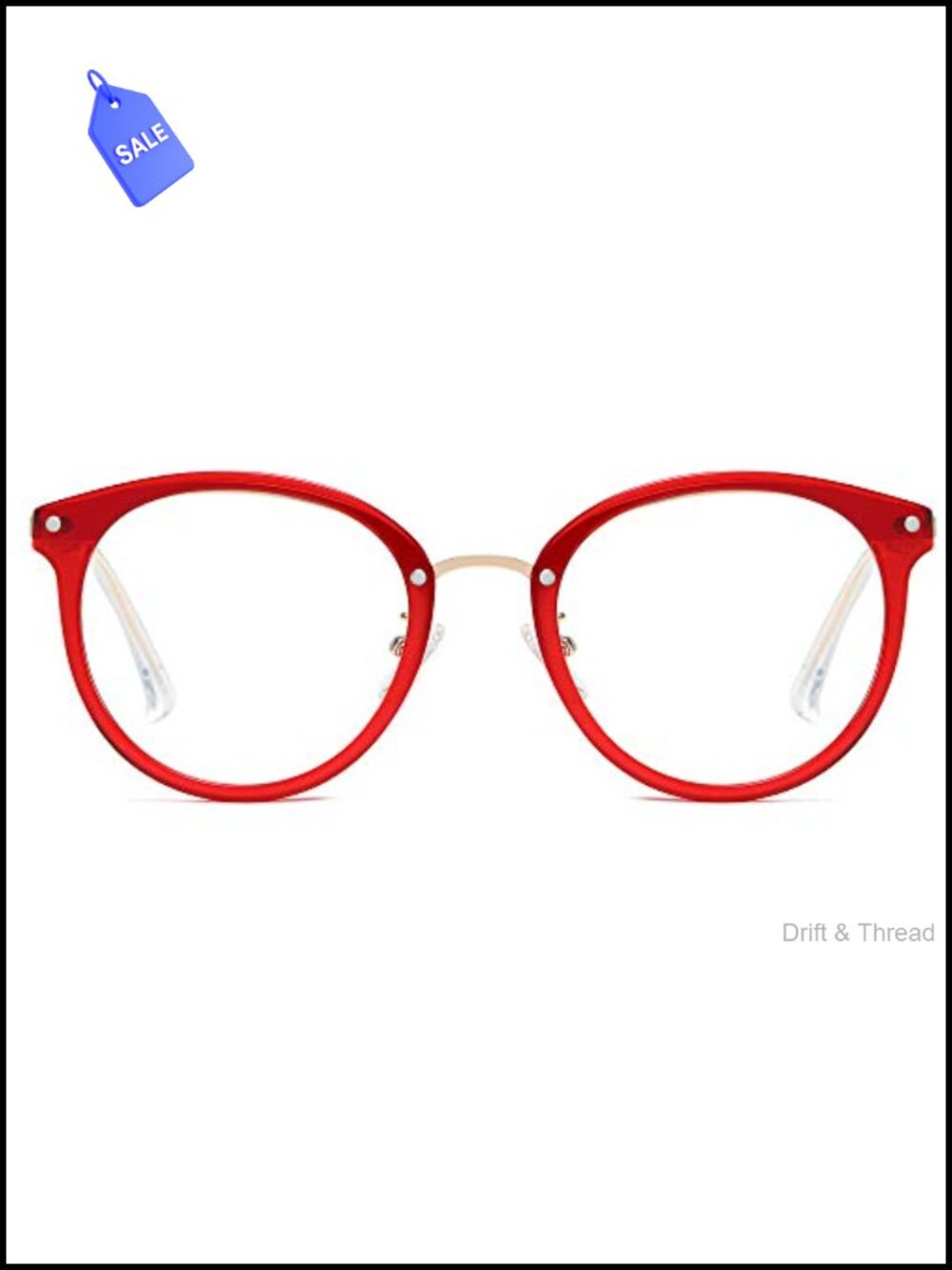 Retro Round TR90 Blue Light Blocking Reading Glasses Computer Eyewear